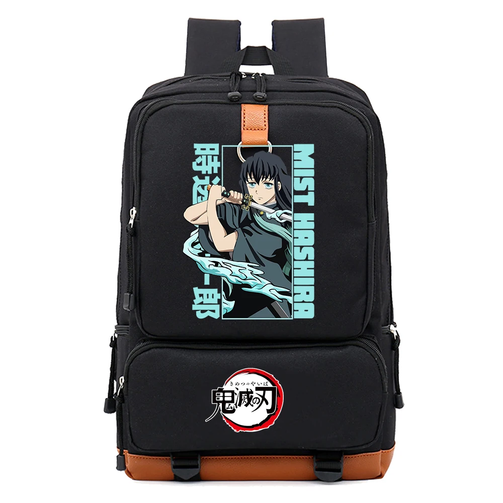 Anime Demon Slayer Douma Schoolbag Backpack Laptop Teens Student Book Bag Gift 3