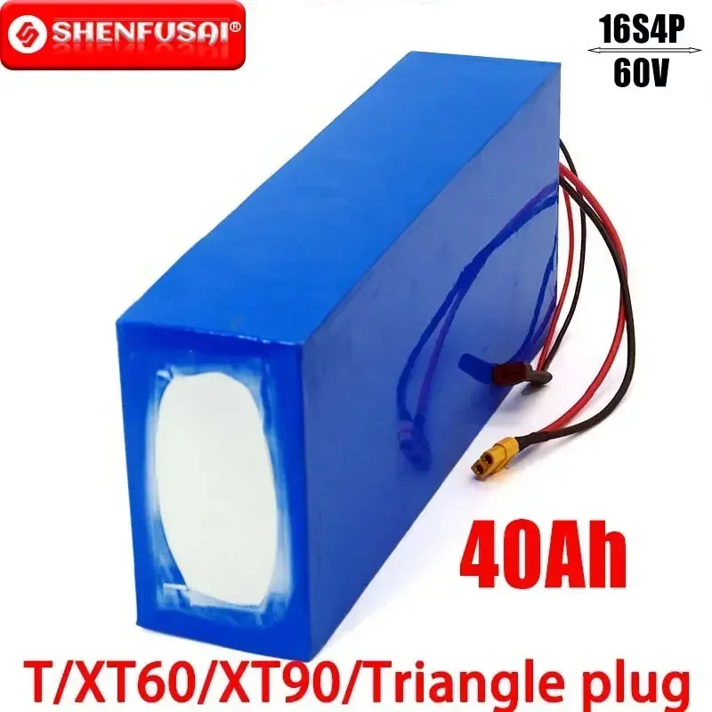 

60V 40ah 21700 16s4p Electric scooter bateria 67.2v 40AH Electric Bicycle Lithium Battery 1000W 2000W ebike batteries