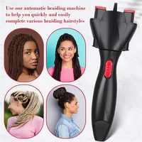 Machine à tresser électrique automatique ABBK-3 ensembles, noire, pour coiffure DIY, fer à friser automatique pour femmes et filles 5