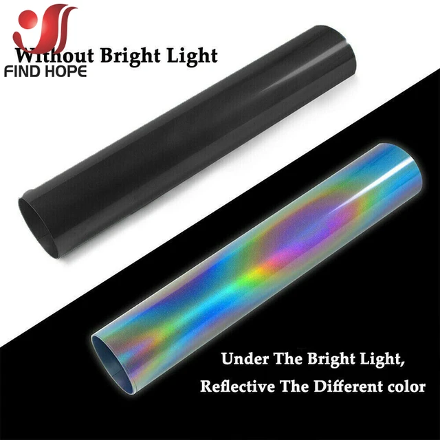 Rainbow Iron On Vinyl Reflective Heat Transfer Vinyl HTV for T