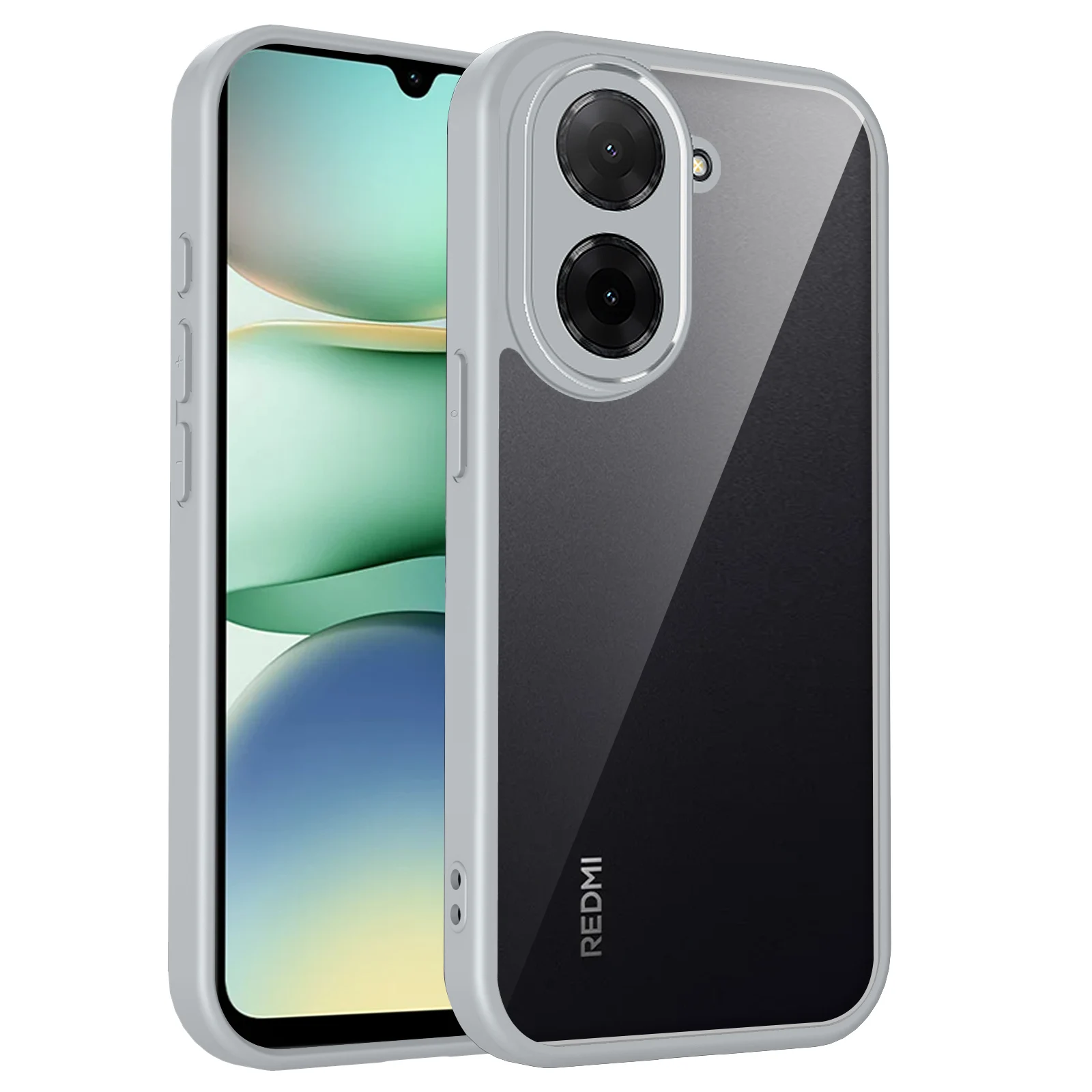 Premium Shockproof Transparent Acrylic Case with Frosted Frame
