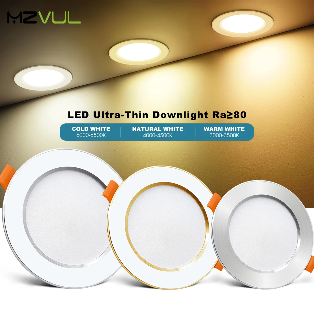 LED Downlight 12W 9W 7W 5W Recessed Ceiling Led spot Lamp 220V 230V 240V LED Bulb Indoor Bedroom Kitchen Spot Lighting led downlight recessed ceiling spotlight ceiling lamps