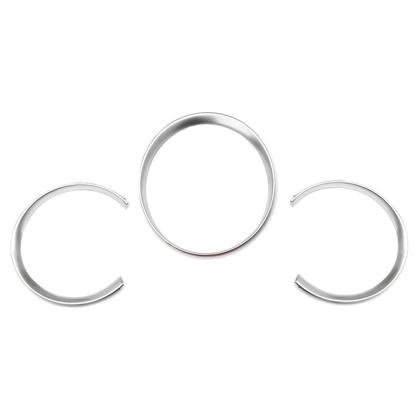 

Серебряный внутренний передний край приборной панели, отделочная крышка приборной панели, 3 шт. для-Porsche 718 Boxster Cayman 2013-2018