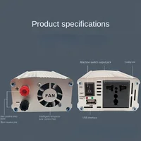 Onduleur solaire 12v 220v, 500W 1000W 1500W 2000W, transformateur de tension Portable, convertisseur de chargeur automatique, onduleur de puissance pour voiture 2