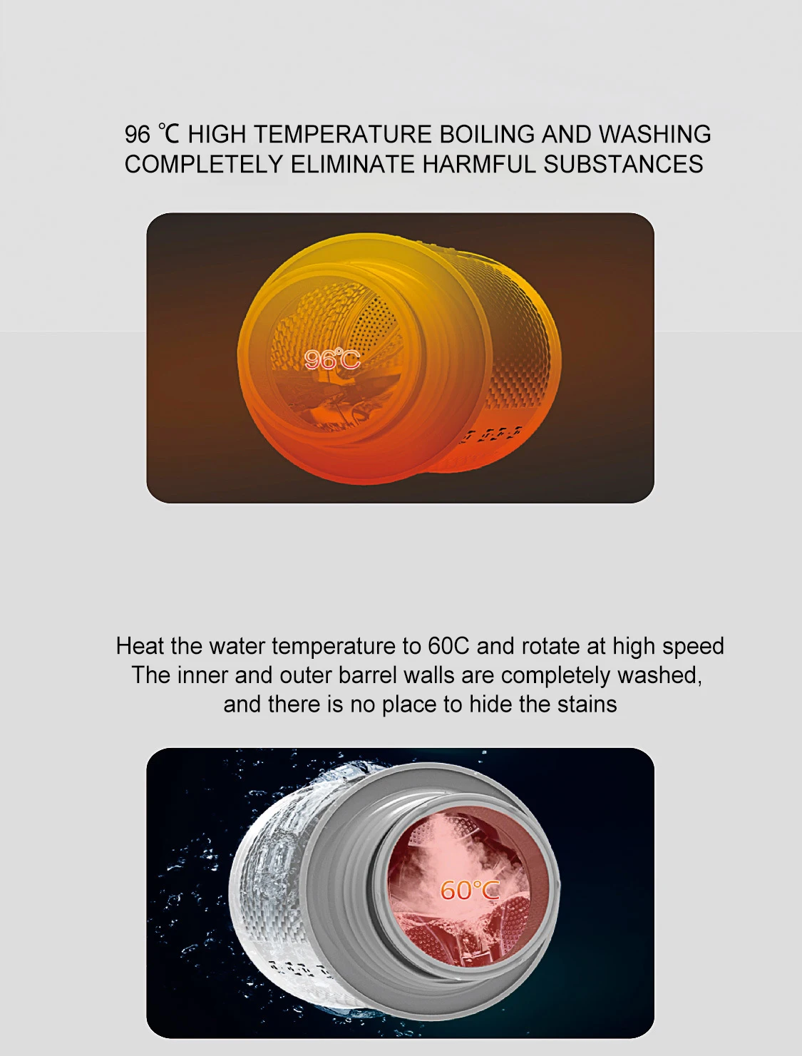15kg Washing Machine Automatic Frequency Conversion Intelligent Household Drum Washing Machine with Drying 4