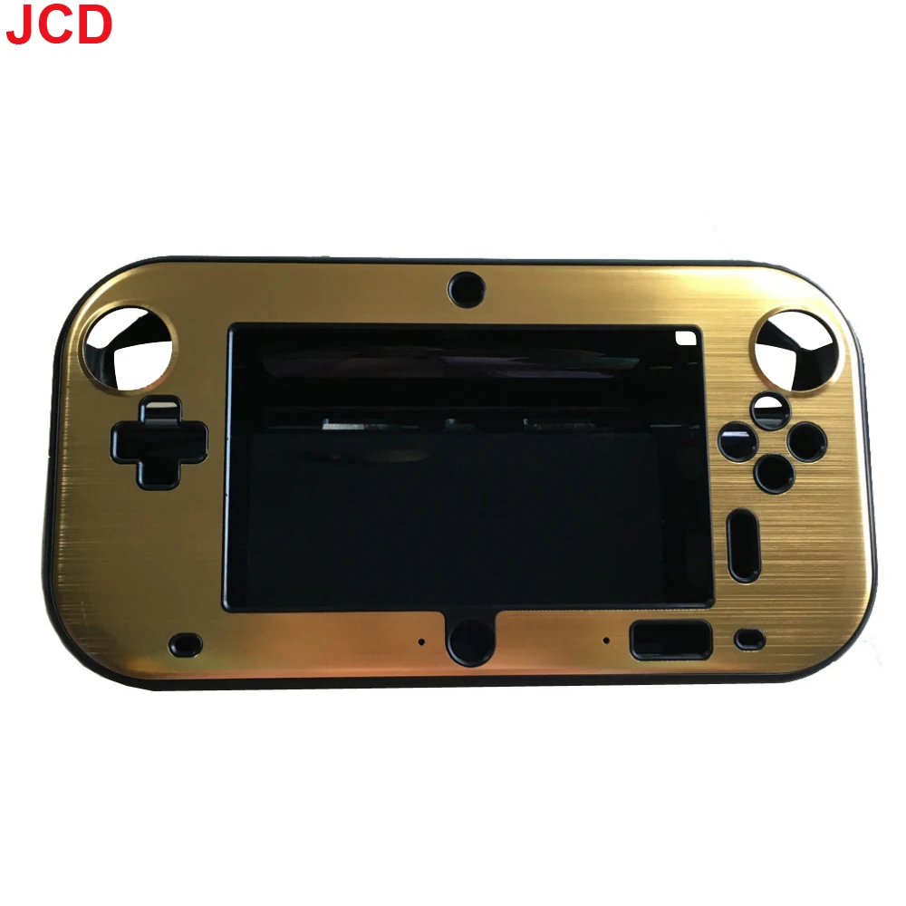 wiiU本体、カバー JCD 1 個 WiiU 新しいハードプラスチック + アルミ起毛スキン