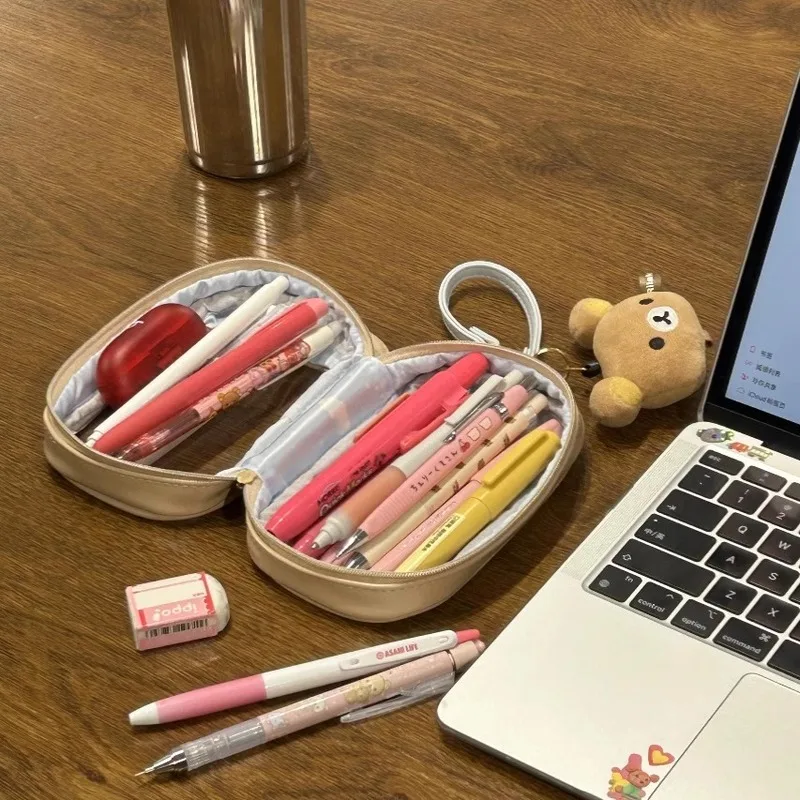 جديد Rilakkuma مقلمة Kawaii الكرتون شفافة القلم حا...