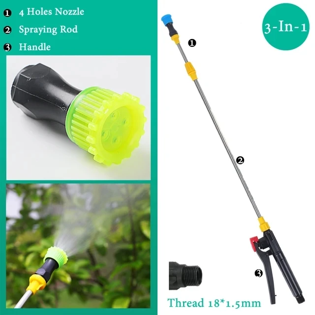 Versatile Retractable Electric Sprayer with Nozzle and Handle