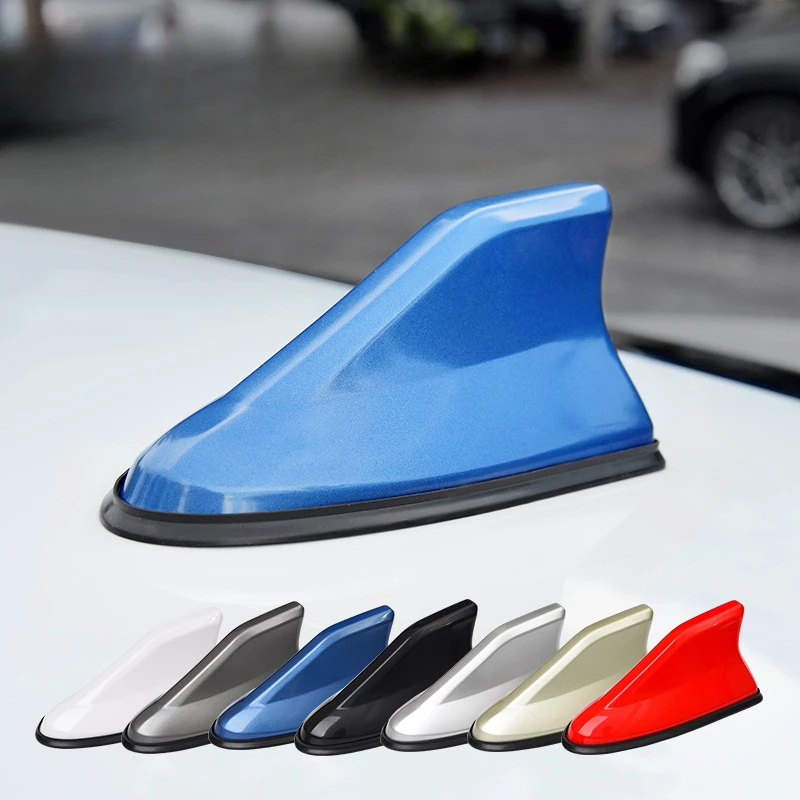 Car Radio Antenna Car shark fin antenna second generation antenna tail with signal radio decoration without punching car accessories