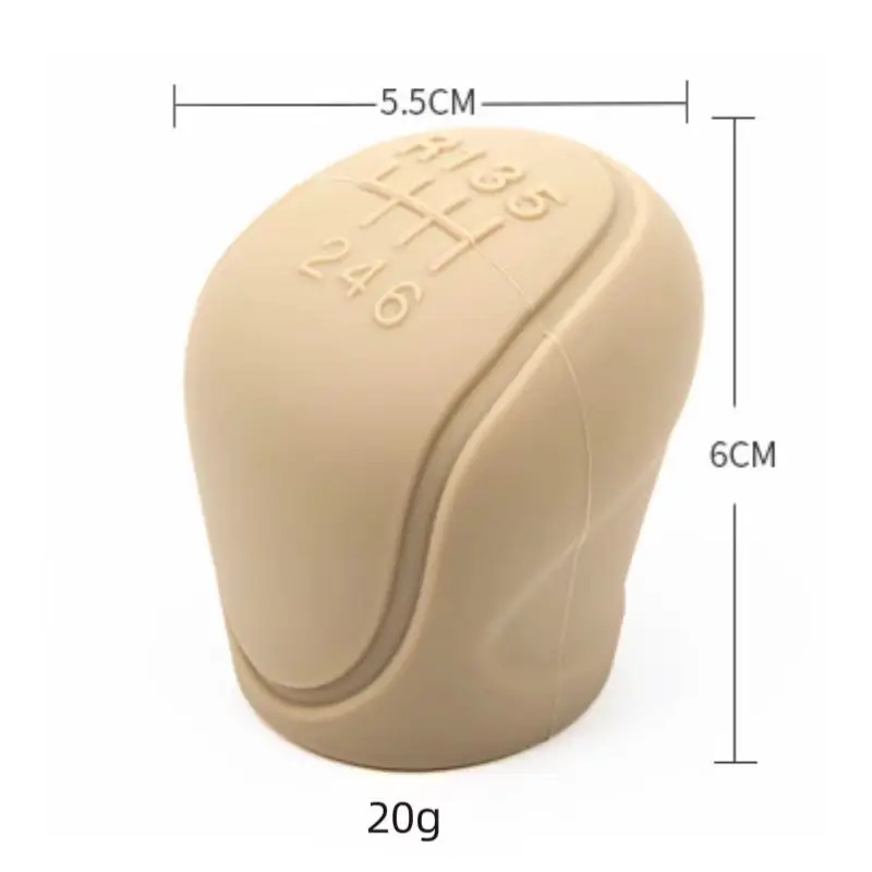 Gear Shift Knob Cover Car Silicone Gear Shift Non-Slip Grip Handle Protective Covers Manual 5 6-speed Car Interior Accessories