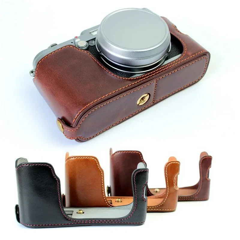Impugnatura Per Mezza Fotocamera In Vera Pelle Per Fujifilm Fuji X100 X100S X100T