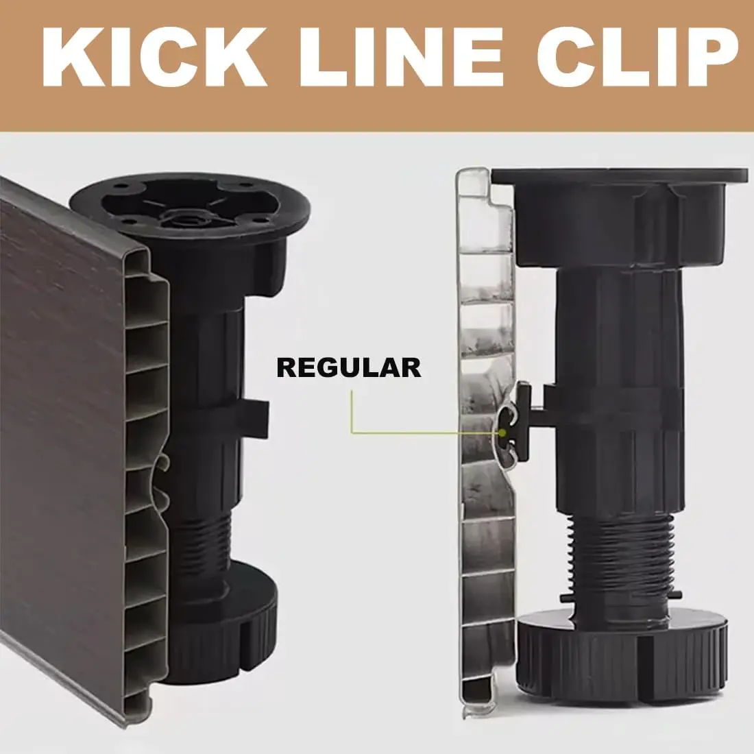 Kitchen Baseboard Hook Plastic Clip 16 Pcs for Baseboard Legs Furniture Kitchen (Diameter 29mm) kitchen baseboard hook clip