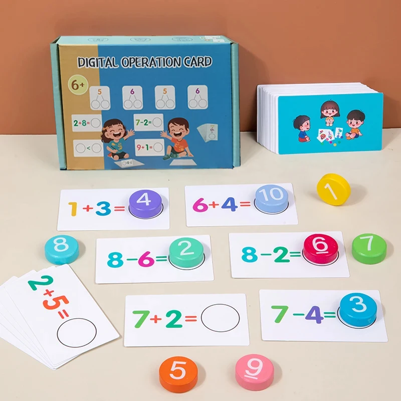 Giocattoli matematici Montessori per bambini Giochi di abbinamento