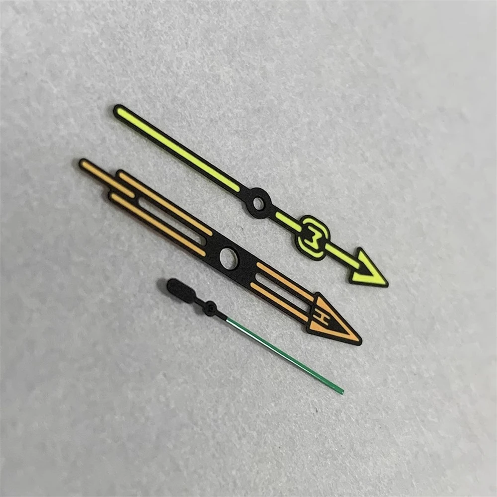 

Three needle watch with green glow suitable for NH35 NH36 4R 7S movement watch accessory pointer