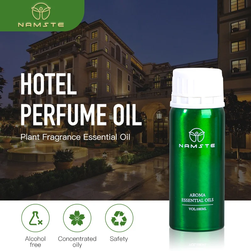 Namste-óleos Essenciais para o Difusor Aromático Dispositivo Home da Fragrância Óleo do Perfume Hotel Luxuoso Óleo Bonde do Difusor do Perfume 100ml