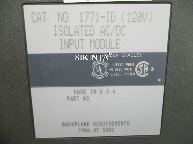 

In Stock PLC Module 1771-ID Fully Tested