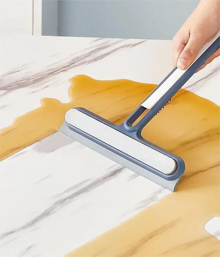 1pc Car Windshield Cleaning Squeegee Silicone Water Wiper Plate Glass Cleaner Scraper For Car Windshield Window Bathroom Kitchen