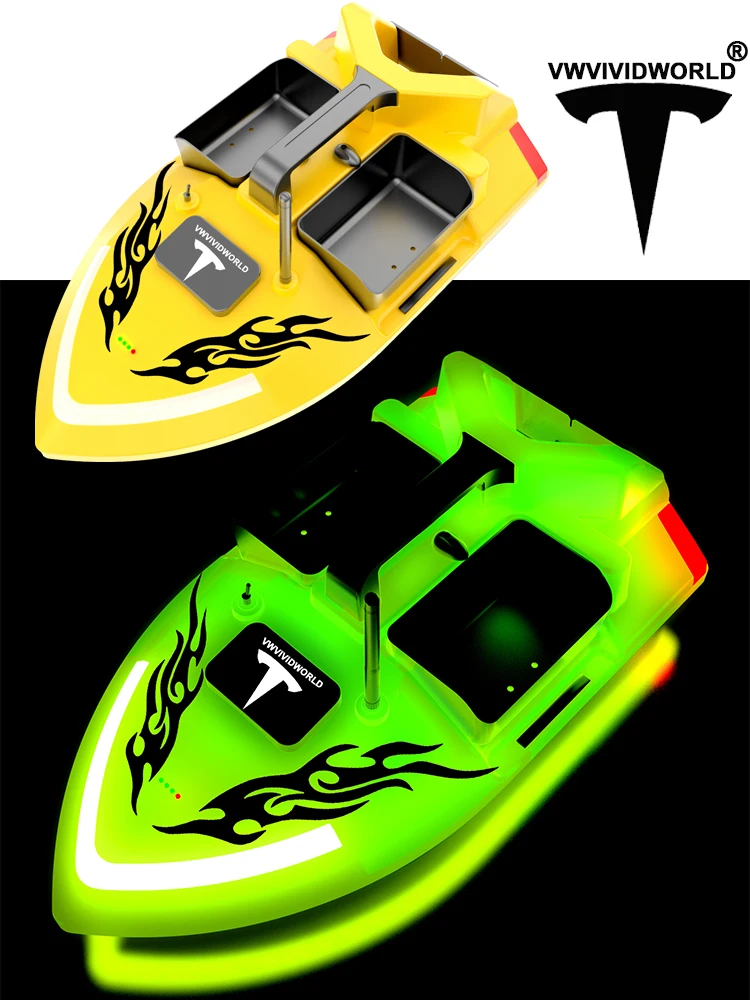 VWVIVIDWORLD Brand,2024 New,GPS Fishing Bait Boat,500m Control