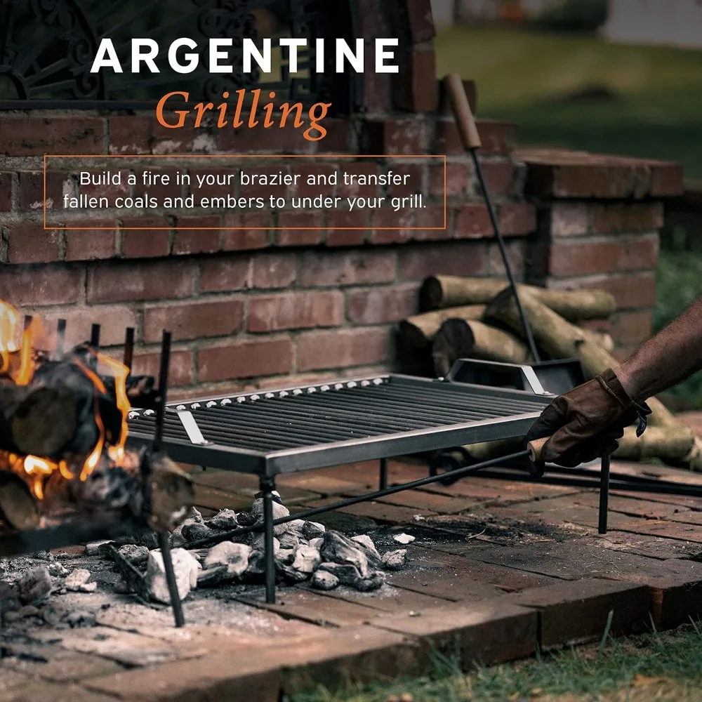 argentine grill-argentinian gaucho santa maria argentinian parrilla set with all tools included BBQ Parrilla