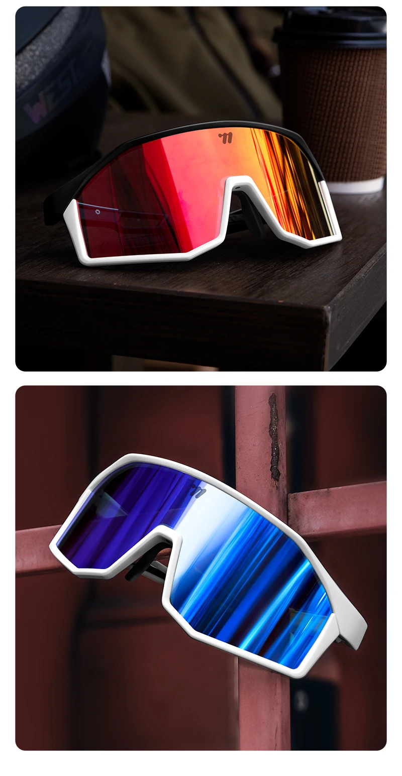 WEST BIKING Photochrome Fahrradbrille UV400 Schutz Unisex Fahrrad Sonnenbrille MTB Rennrad Brille Brillen Fahrradbrille – Detail 22