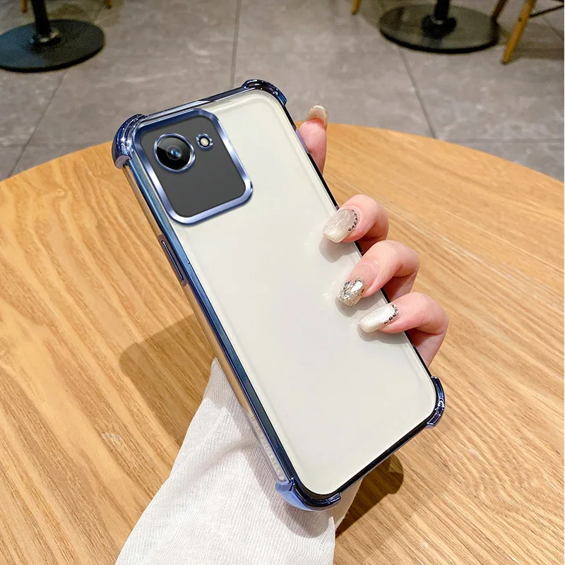 Clear Electroplate Shockproof Phone Case - Enhanced Protection and Style