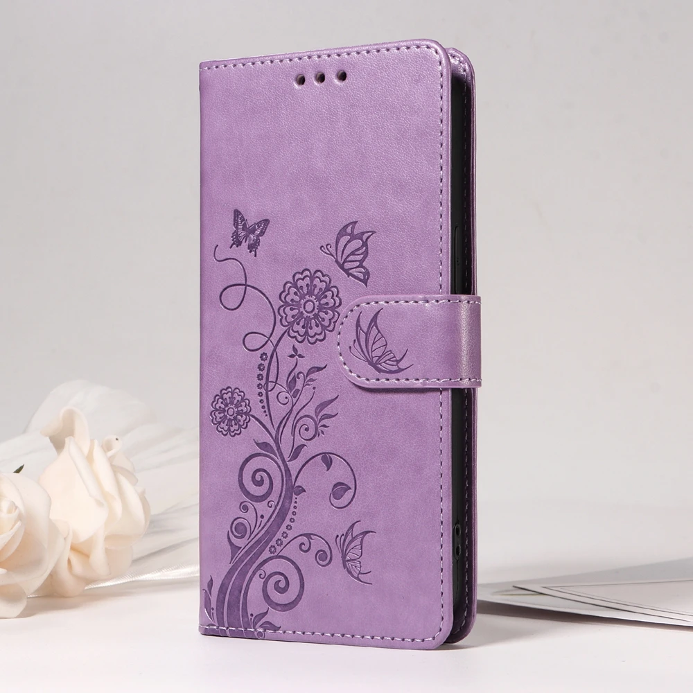 Magnetic Floral Leather Wallet Phone Case Cover