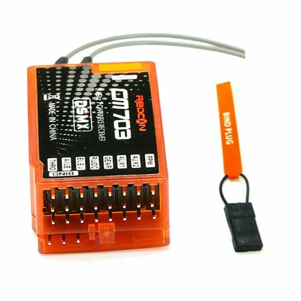 Vue latérale du récepteur RC 7 canaux CM703 2.4GHz