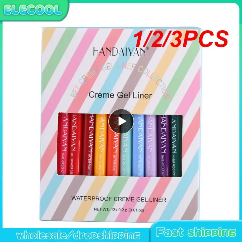 

Подводка для глаз водостойкая, 20 цветов, 1/2/3 шт.