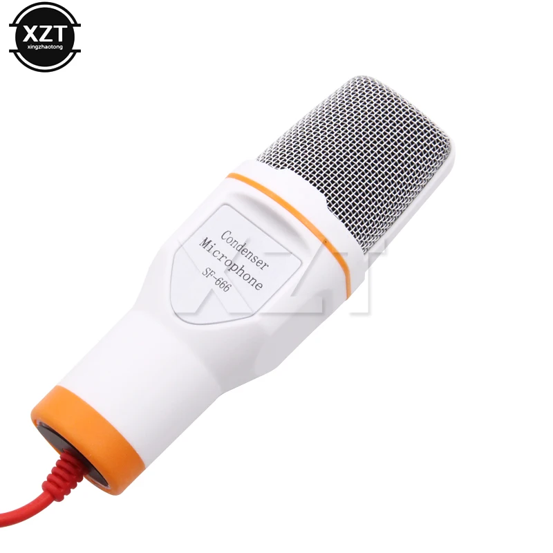 Microphone With Mic Stand Professional 3.5mm Condenser HiFi Microphone For PC Laptop Computer Karaoke Microphone