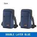 Double zipper Blue