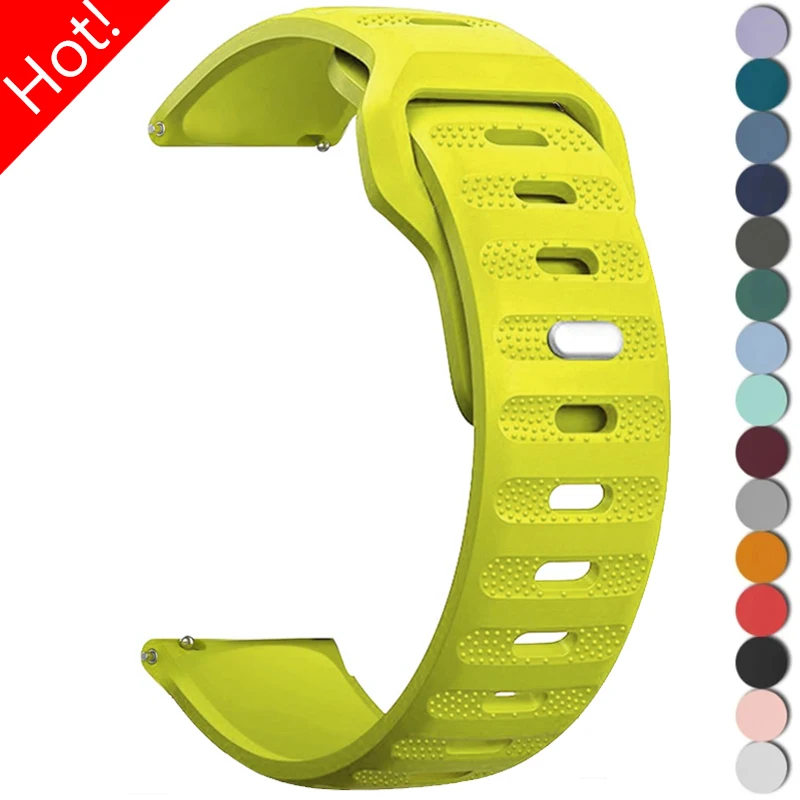 Silicone Strap Band Bracelet - 20mm & 22mm