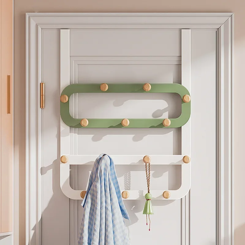 Door Hook Hanger Hanger Bedroom Wall Hanging Free Punching Door Back Coat Hook Modern Minimalist