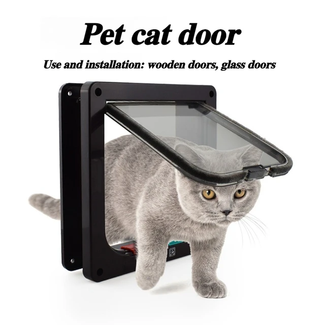 Acrylic Controllable Cat Door Cats Hole Dog Hole Doorway Pet Supplies Accessories Suitable for Wooden Doors and Glass Doors 2