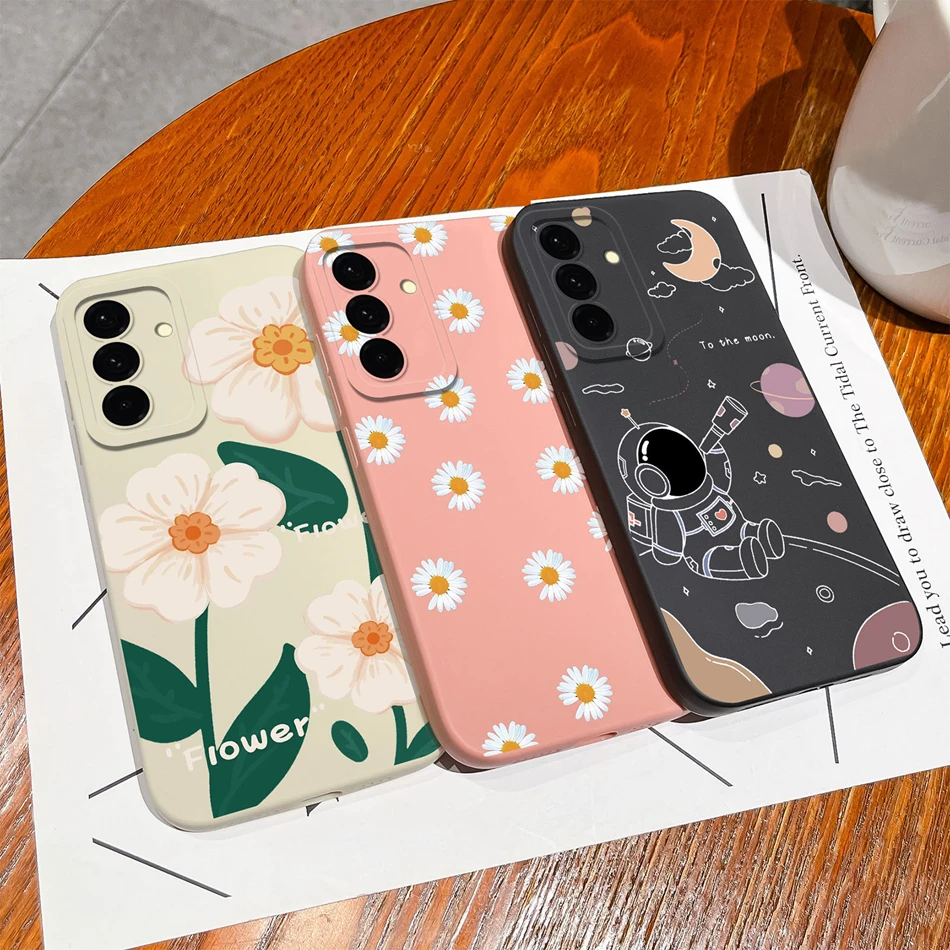 Leisure Flowers Soft Silicone Phone Cover - Full Protection Anti-Drop Housing