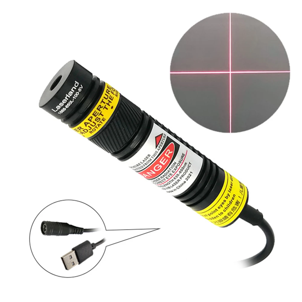 Red Cross Laser Diode Module Projector Glass Lens for Alignment of