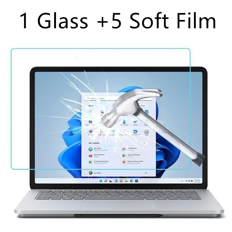 touch pen for android Tempered Glass Screen Protector For Microsoft Surface Laptop Studio 14.4 2022 1964 Tablet Protective Film lap pillow for tablet Tablet Accessories