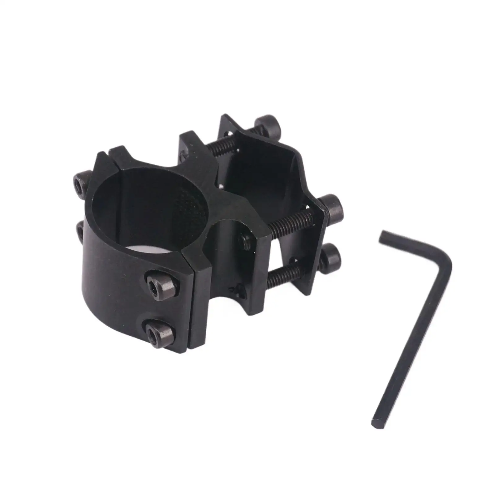 Flashlight Bracket Clamp Outdoor Accessory Flashlight Torch Laser Bracket Clamp Mount 25mm Ring Holder Fit 9-23mm Barrel