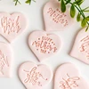 Happy Mother's Day Cookie Cutter Leaf Pattern Fondant Biscuit Mold Love Mom Party Cookie Embossing Mould Dessert Baking Tool 5