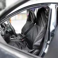 Seat Cover Waterproof 2Pcs Universal Car Auto Van Heavy Duty Protector Case 5