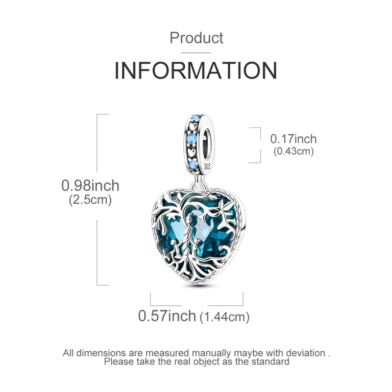  생명의 나무 부모-자녀 펜던트, 오리지널 목걸이, 팔찌, 여성 DIY 선물에 적합