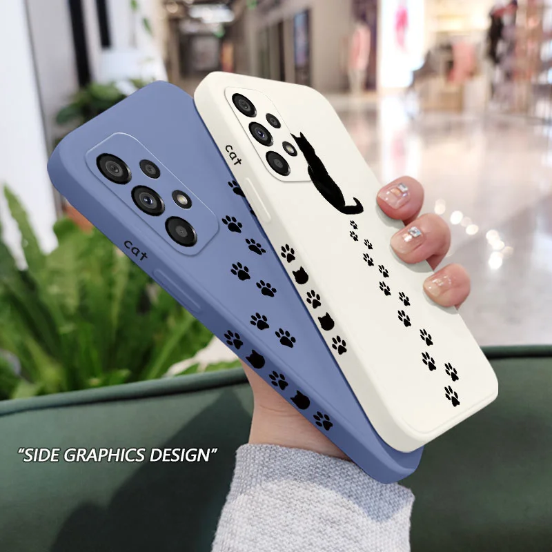 Cat Footprints Phone Case with Cute and Durable Design