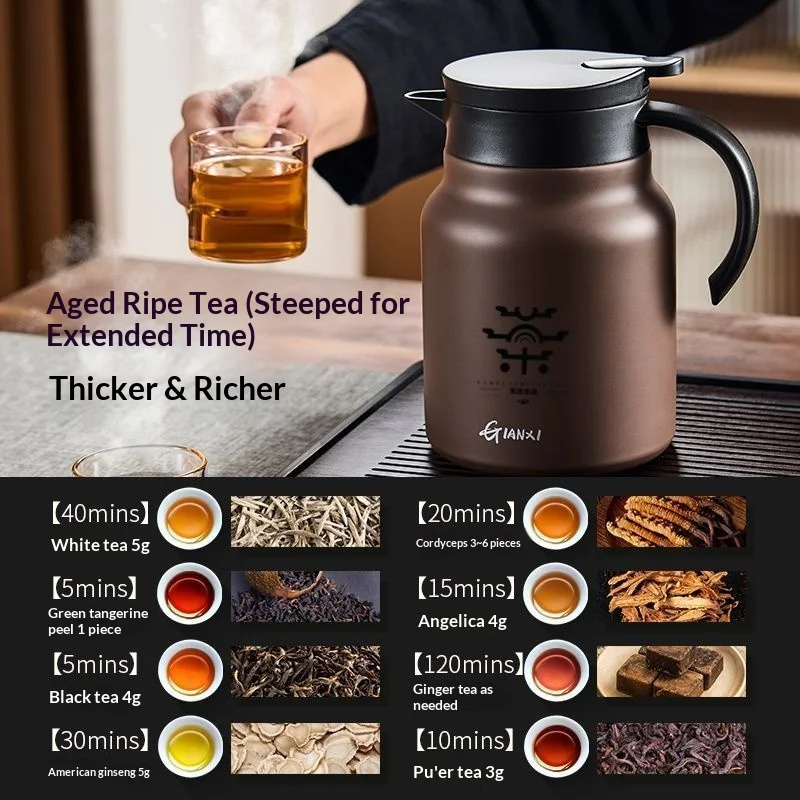 إبريق شاي من التيتانيوم من Gianxi إبريق شاي منزلي...