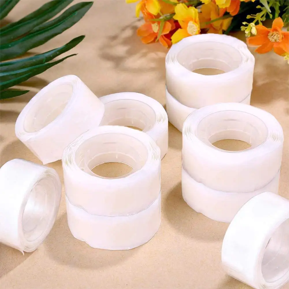 1/10 Roll Double sided Adhesive Dots Transparent Removable Balloon