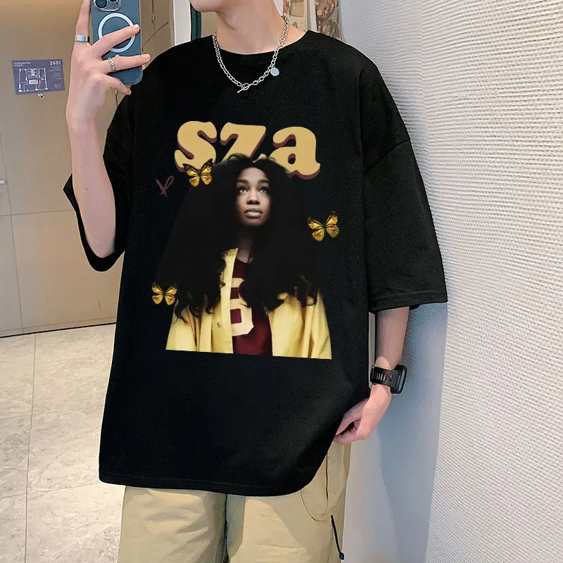 

SZA 2023 Concert Tour SOS Good Days T Shirts Men Women Aesthetics Fashion T-Shirt Fashion Hip Hop Oversized T-Shirts Streetwear