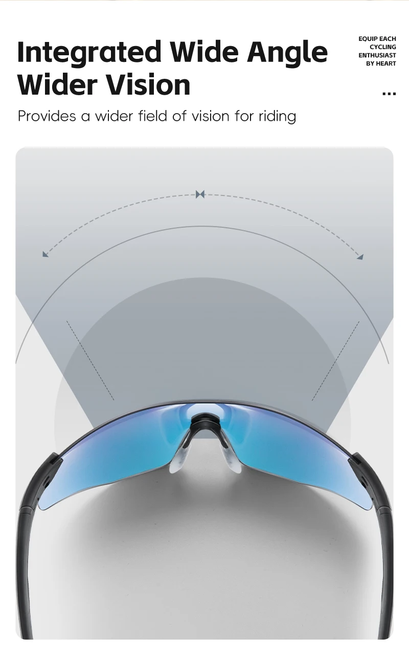 WEST RADFAHREN Fahrrad Radfahren Sonnenbrille Frauen Fahrrad Radfahren Photochrome Gläser UV400 Wandern Brillen Outdoor Sport Gläser TR90 – Detail 6