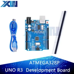 Caja oficial UNO R3 ATMEGA16U2 / UNO + WiFi R3, Chip ATMEGA328P Original CH340G para placa de desarrollo Arduino UNO, WeMos ESP8266