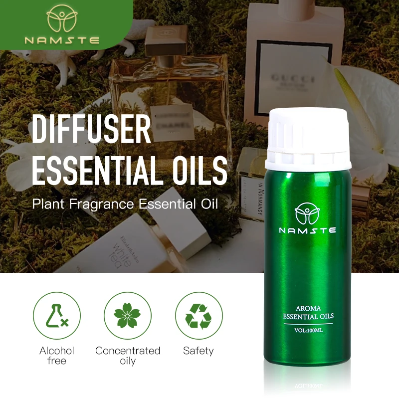 Namste-óleo Aromático Home Perfume Difusor de Aroma Óleos Essenciais Ambientadores Automáticos Hotel Oasis Aromático Elétrico 100ml
