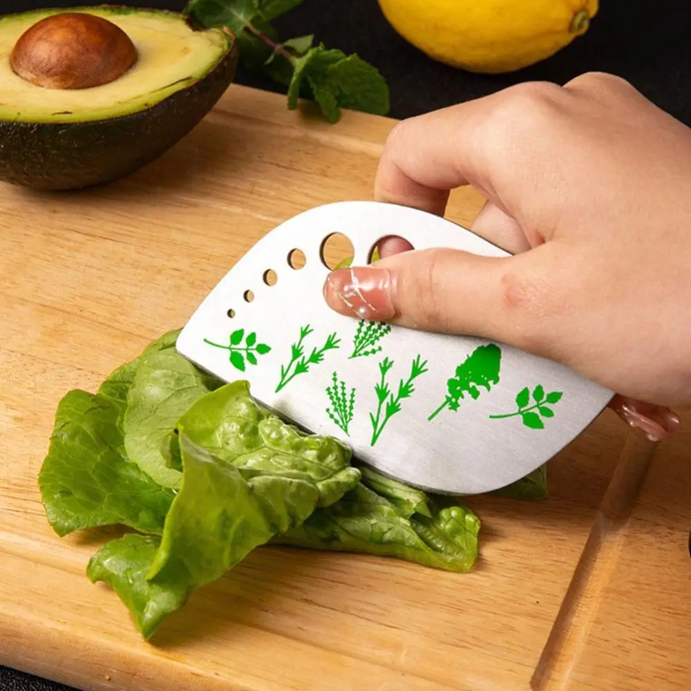 Multifunctional 9 Holes Herb Stripper Herb Vegetable Tool Cooking Kitchen Tools Cutter Stainless steel
