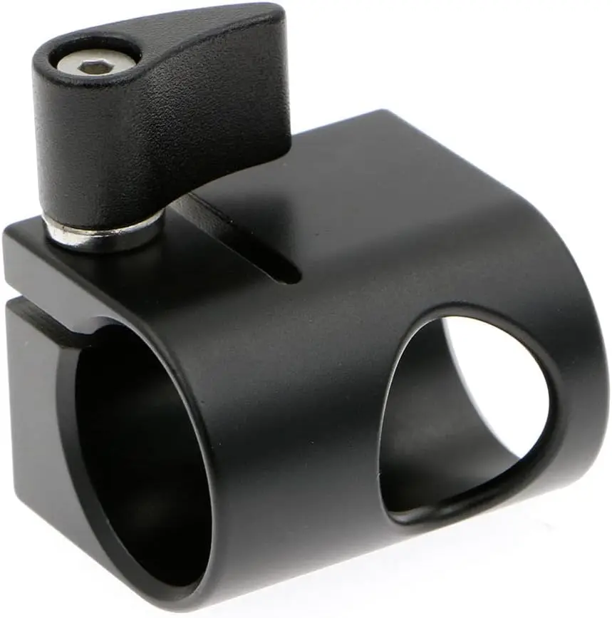 ARRI용 3/8-16 스레드가 있는 Alvins 19mm 단일 로드 클램프 카메라 로드 마운트 |   빨간색용 |   캐논 카메라용