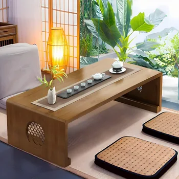 Japanese Folding Coffee Foldable Floor Table Low Table for Living Room,Dining Room,Tea,Tatami